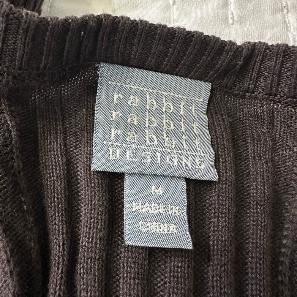 Rabbit Rabbit Rabbit Dark Brown Long Sleeve Dress With Pockets in Size M - Picture 10 of 15